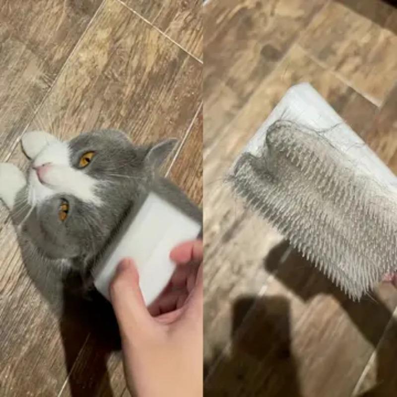 Spazzola Massaggio Gatto Spazzola Pulizia Sensoriale Lingua Morbida Spazzola Rivestimento Lingua Gatto e Cane Spugna Bicolore Pettine Lingua Gatto