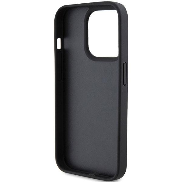 Ferrari Fehcp15Lrduk Iphone 15 Pro 6.1 Czarny/Black Hardcase Quilted Metal Logo