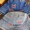 Solid Color Cotton Bucket Hats Summer Men Denim Beach Cap New Sunscreen Panama Hat