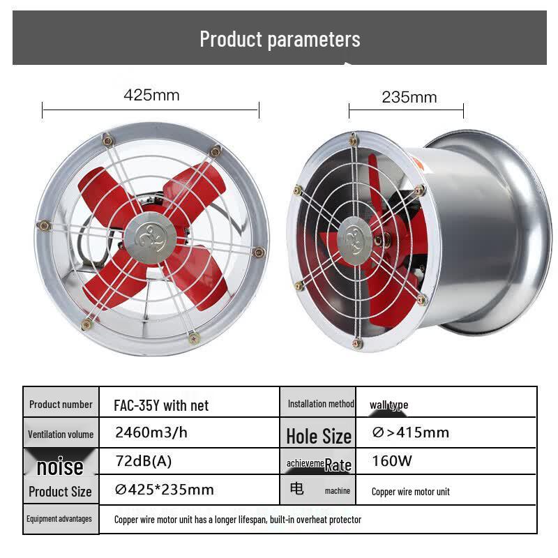 JINLING Industrial Axial Exhaust Fan