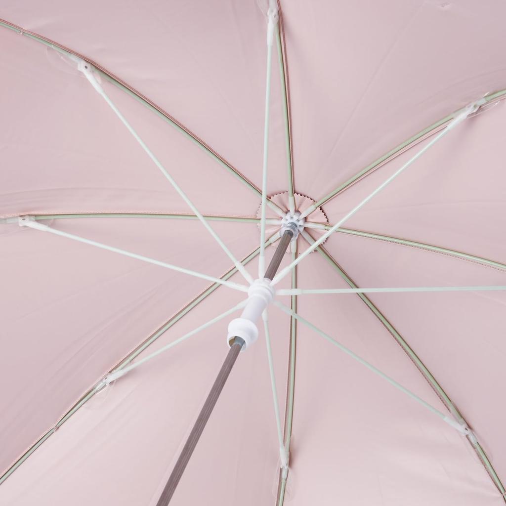 Skater Sanrio My Melody Big Ages Manual UV 8 Suitable for Sun and Children's Parasol, 50cm, Ribbon, 7-8, 115-125cm, Finger-Pinch-Resistant, Opening,