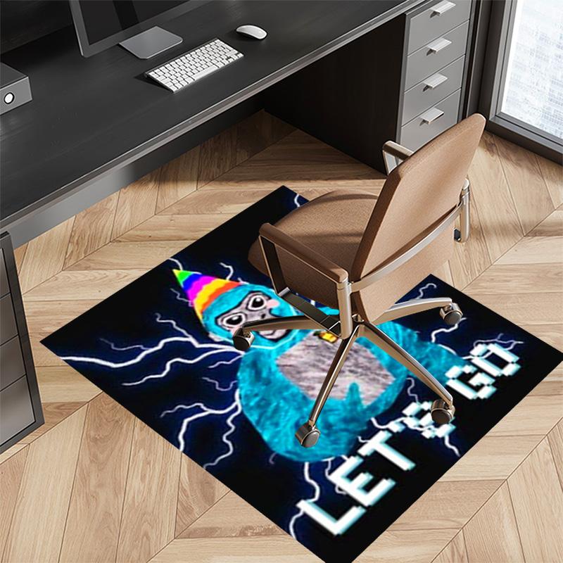 Gorilla Tag Printed Absorbent Washable Carpet, Non-Slip Bathroom Mats, Kitchen Rugs, Yoga Mat,Living Room Entrance, Camping Picnic Rugs