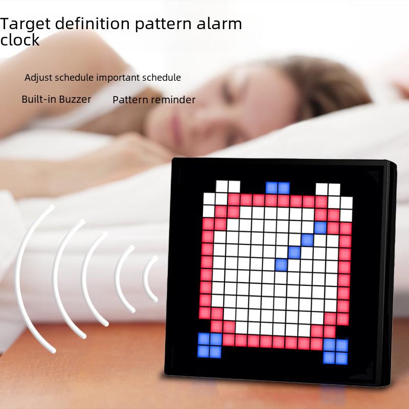 Bluetooth LED Desktop Table with Pixel Display and DIY Wall-Mounted Pixel Frame Atmosphere Light