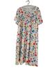 Frauen Lose Sommer Floral Vintage Sexy Rüschen Tasche Kleid