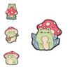 Adorable Cute Frog Mushroom Design Alloy Brooch Pin Perfect For Coats And Hats