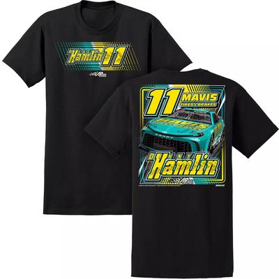 Denny Hamlin Mavis Black Maglia a 2 Punti Uomo Donna Magliette Top