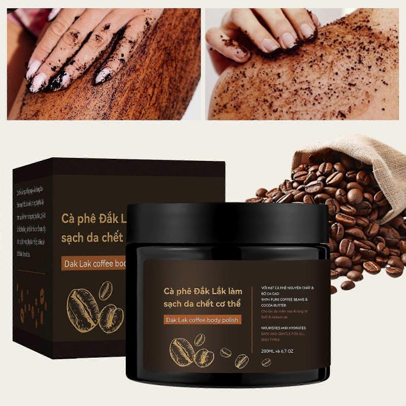 Coffee Exfoliating Body Scrub Exfoliator - Dead Sea Salt Coffee Scrub For Face Body Legs & Foot Best Body Exfoliator & Cellulite Remover - Coffee Body