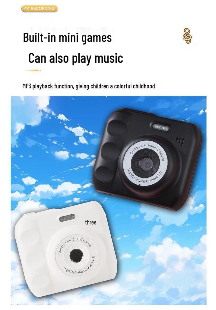 HD Dual Camera: Cute Instant Digital Camera for Students with Mobile Transfer & Color Photography