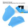 Silicone Waterproof Shoes Cover Outdoor Activity Reusable Non slip Shoes Protector Blue(Blue M)