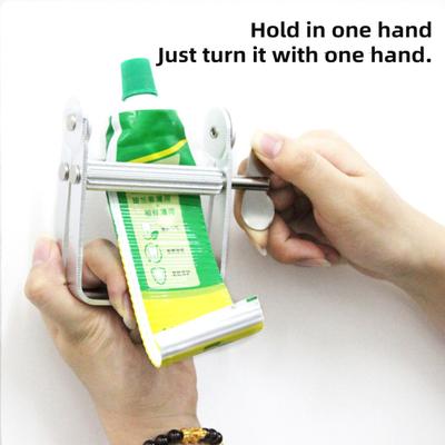 Aluminum Alloy Squeezer Toothpaste Dispenser Compact Design Portable Toothpaste Tube Wringer Hand Roller Tool
