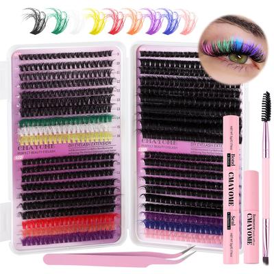 780 Clusters Of Dense D-Song Color Single-Cluster False Eyelashes Set 40D100Ddiy Segmented Eyelashes
