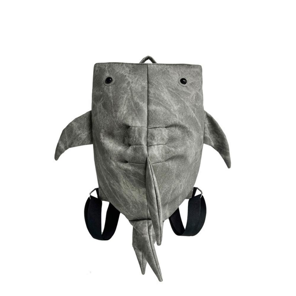 

New Large Capacity Animal Whale Shark Shape Backpack Cloth Oxford Waterproof College Backpack Cool Student School Bags