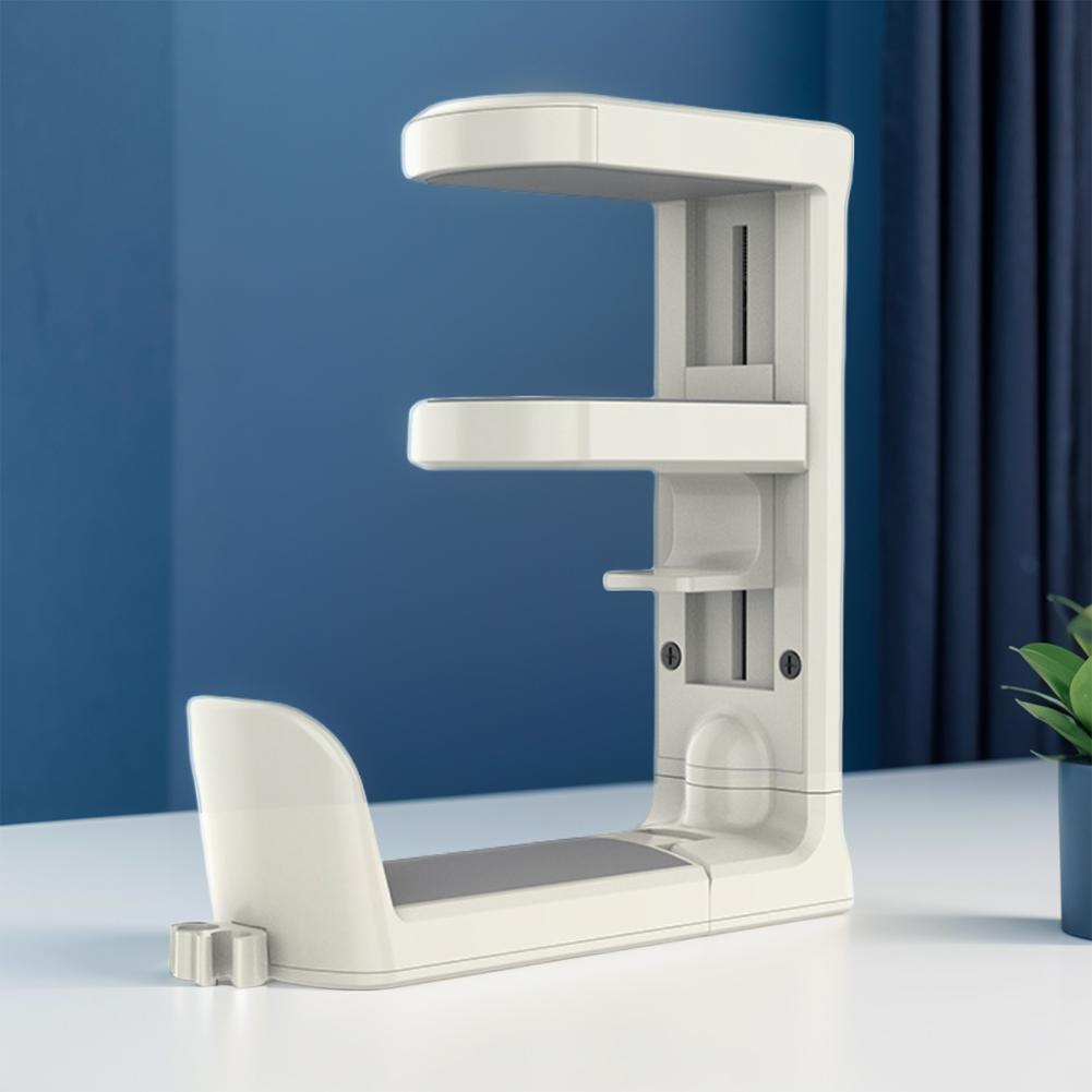 Kopfhörerständer Halter Bohren Frei Rutschfest Kopfhöreraufhänger 360 Drehbar Gaming Headset Schreibtischaufhänger Haken Verstellbar