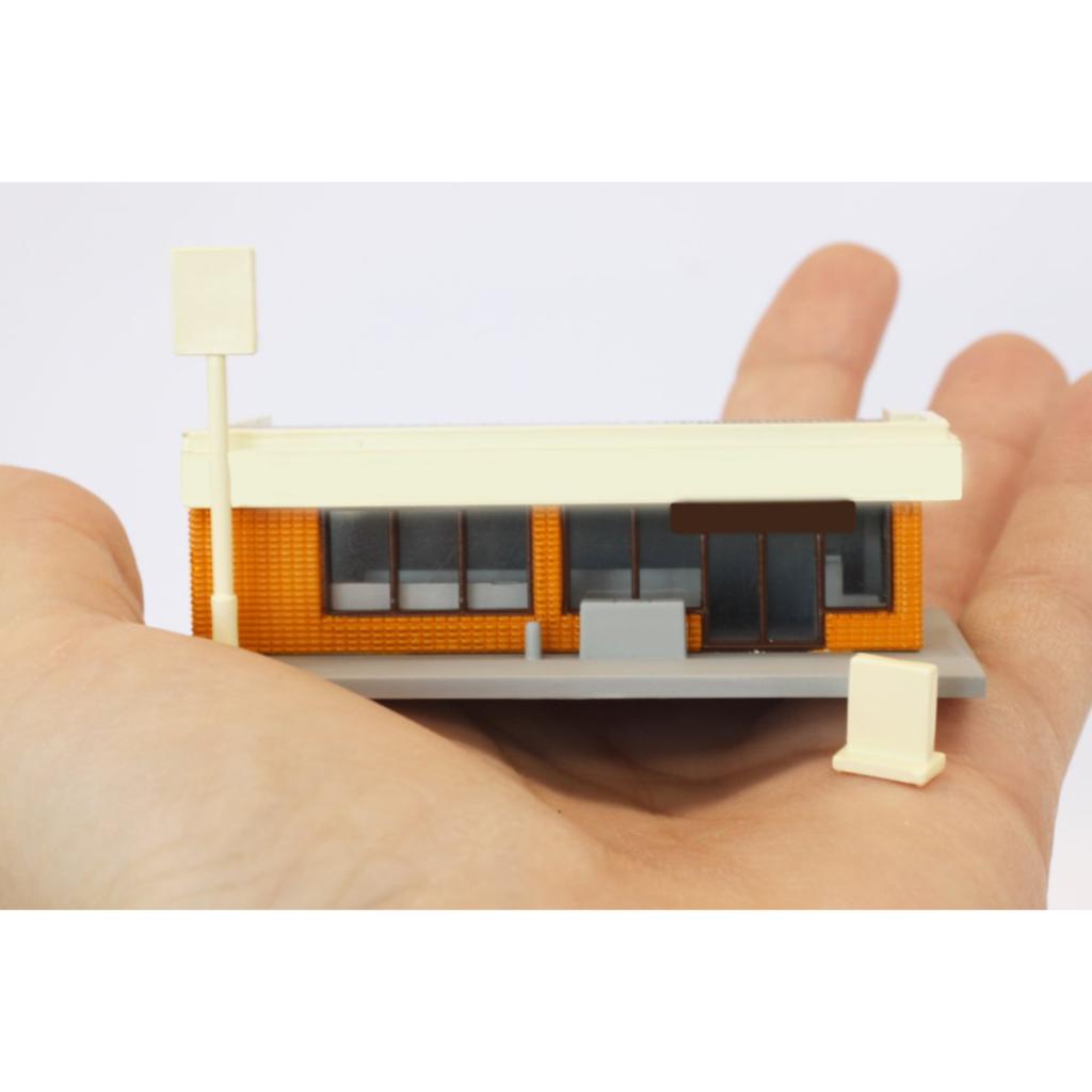 Rokuhan Z Gauge S049-1 Orange Convenience Store Model for Railway Layout