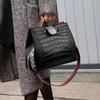 Women's Leather Embossed Crossbody Bags High Quality Sexy Boa Pattern Messenger Totes Bag