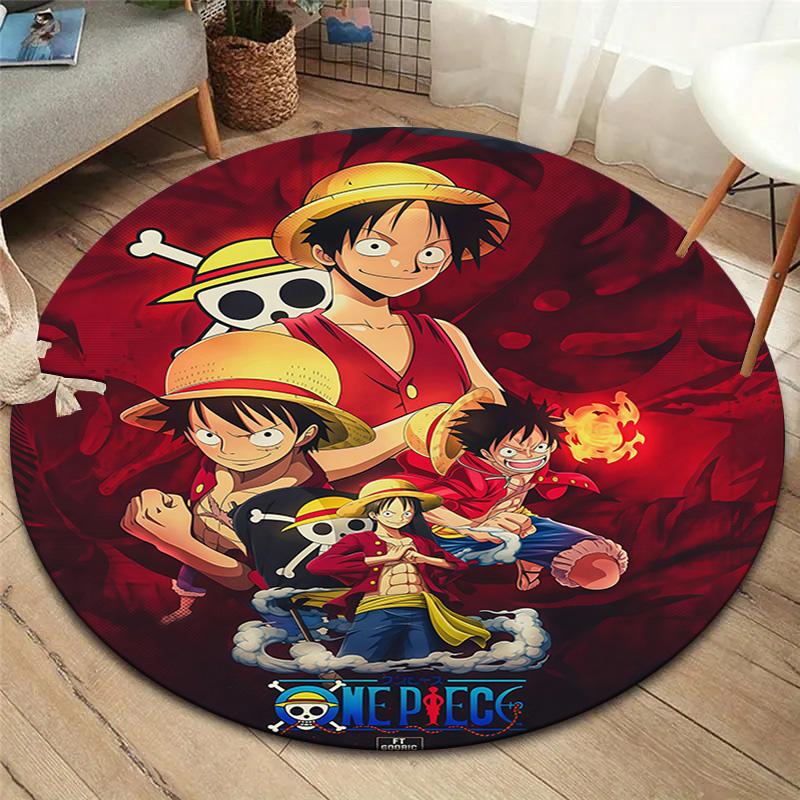 One Piece Round Area Rug Carpet Rug For Living Room Bedroom Sofa Playroom Decor Nonslip Floor Mat