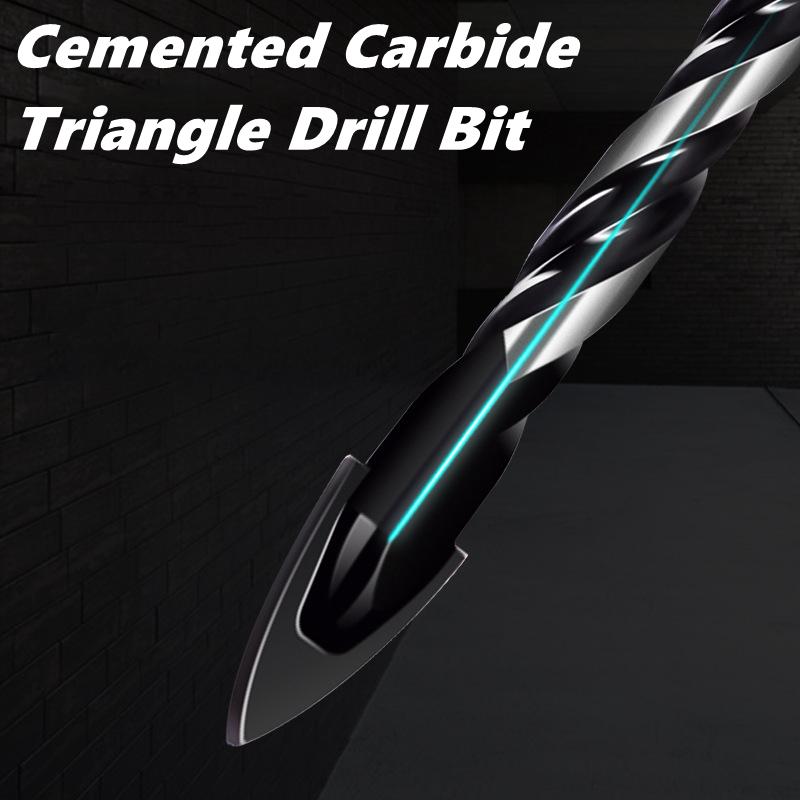 3-12mm Multifunctional Triangle Drill Bit Diamond Drill Set Ceramic Tile Concrete Brick Wood Glass Punching Hole Saw Metal Drill