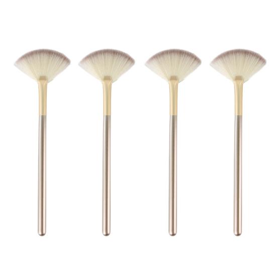 Yousheng 1/2/3/4/5Pcs Facial Fan Brush with Wooden Handle Women Makeup Brush Soft Fluffy Bristles Esthetician Facial Mud Clay Applicator Brush Tools