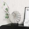 Artigianato in Resina Vaso da Fiori Conchiglia Guscio di Vongola Ornamenti per Composizioni Floreali Scultura Astratta Accessori per la Decorazione della Casa