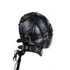 Fetisch Ganzkopfhaube Paar Erwachsene Cosplay Spiele PU Leder Sexy Maske Haube Halloween Party Bondage Gesichtsbedeckung Rollenspiel Kostüme