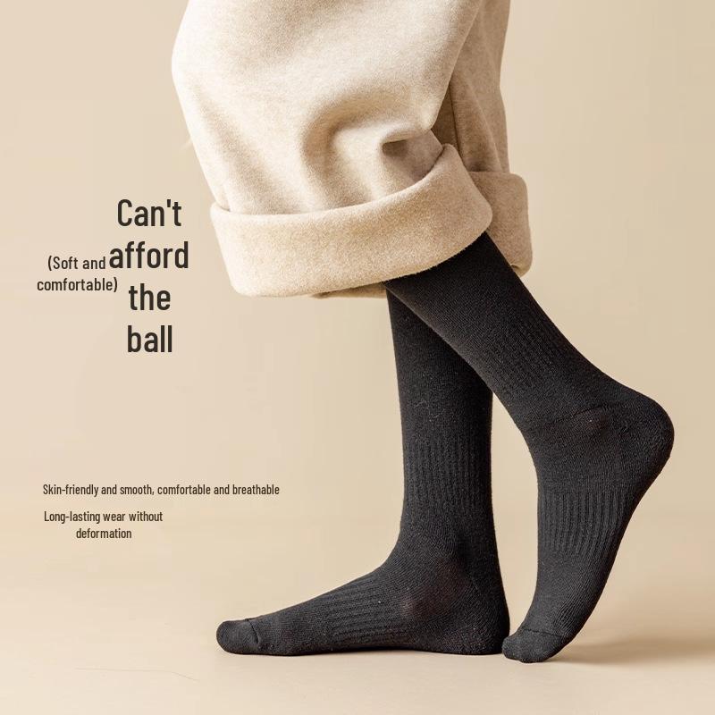 Women's Velvet Thickened Over-the-Knee Warm Socks with Knee Pads for Autumn & Winter