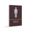 20*15cm Decorative Plate WC Door Plaque Toilet Signs Stickers Imitation Leather Man&Woman Marker