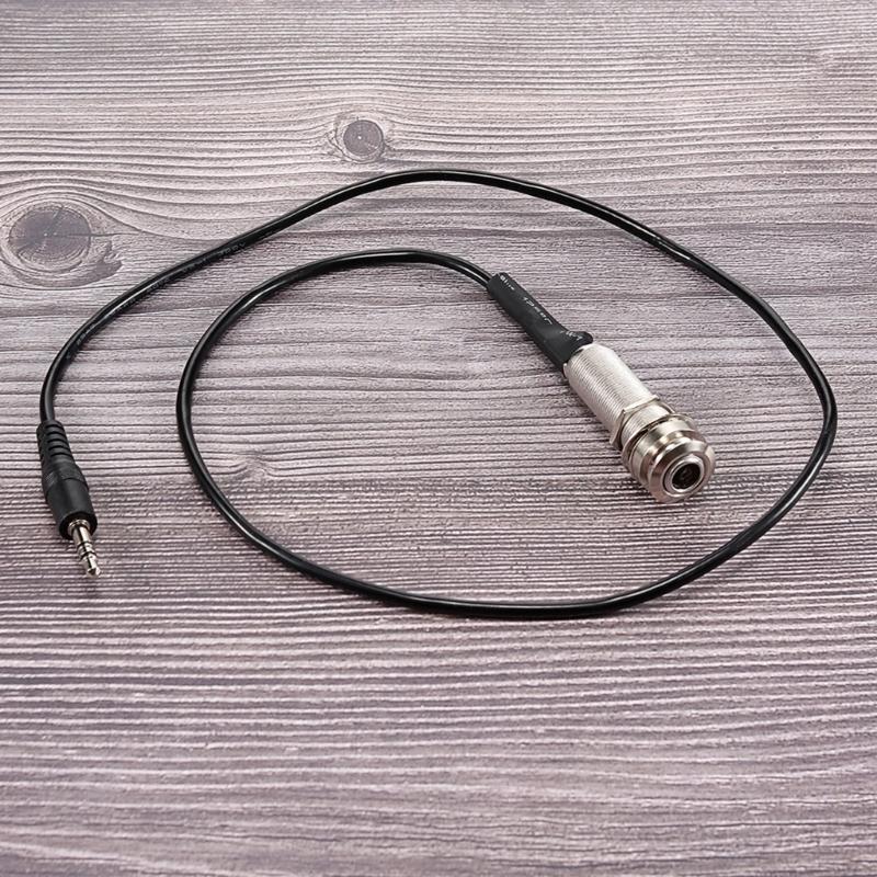 Acoustic Guitar Piezo Adapter Cable 660mm Endpin Jacks Stereo Plug Play Replacement Power Cord for Pickup Systems