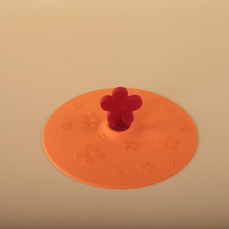 Litet Blomsterformat Silikonkopplock, Mugglock, Universellt Koppskydd, Hög Utseendekvalitet, Stor Diameter, Mångsidigt Dammtätt Rund Form