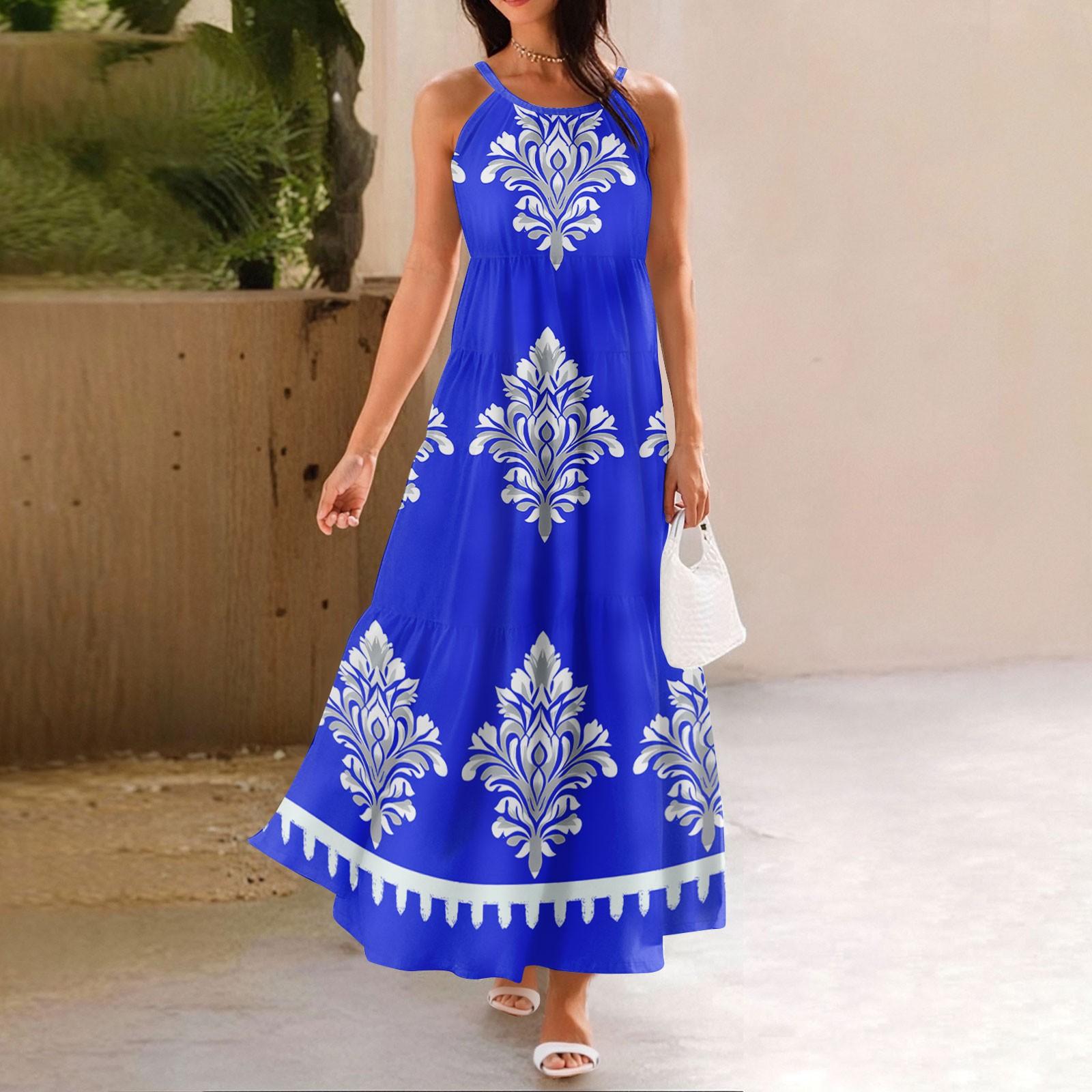 

Женское летнее повседневное модное платье без рукавов на подтяжках S