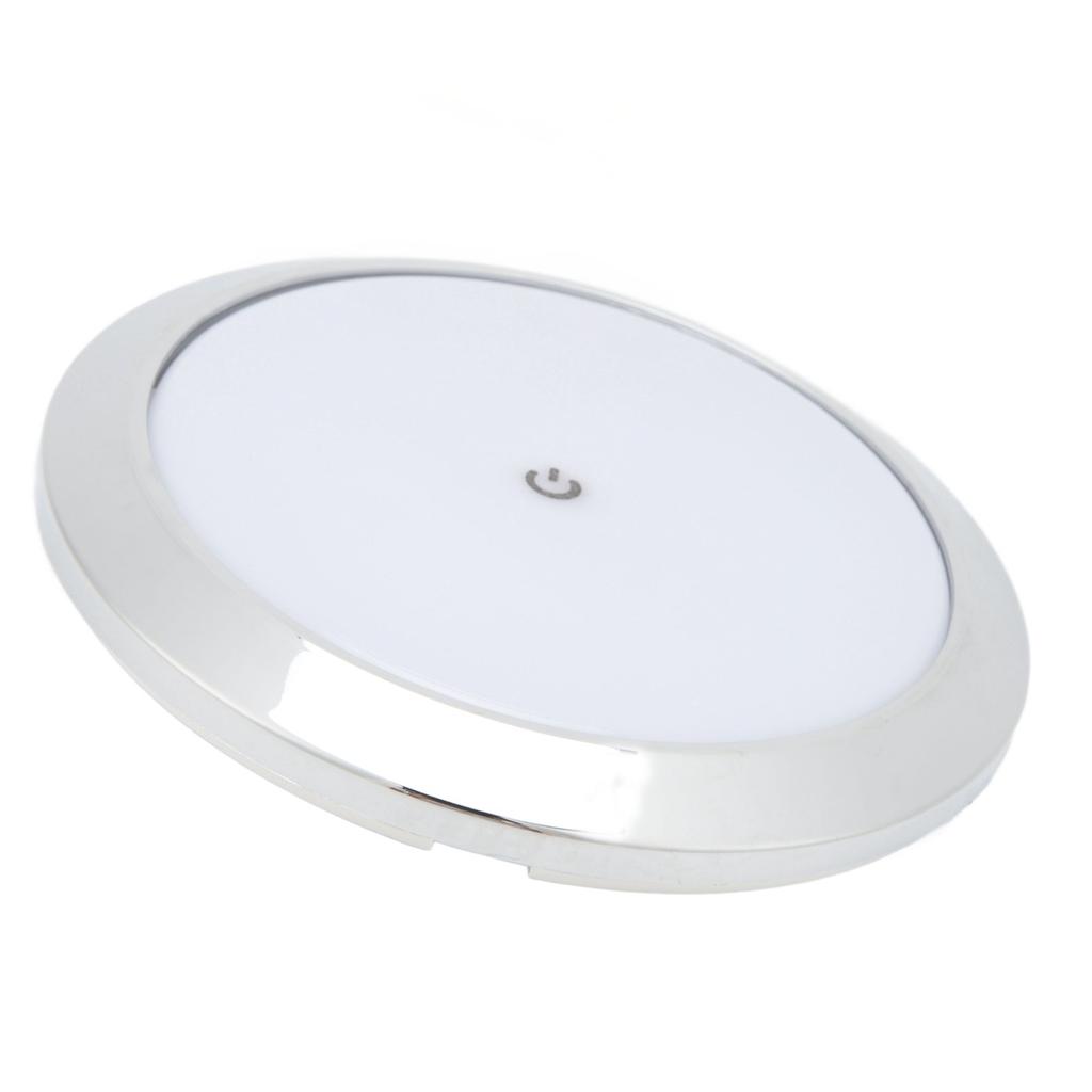 7in RV Touch Reading Light Ceiling Dome Light Energy Saving LED Interior Lamp Panel Aisle Lights for RV Yachts