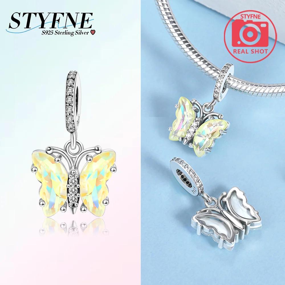 Charm Bead Charms Plata Originales Glass Butterfly Bead Charms for Charm Bead Charms Copper Bracelets Bead Charms Jewellery Making Womens Gift