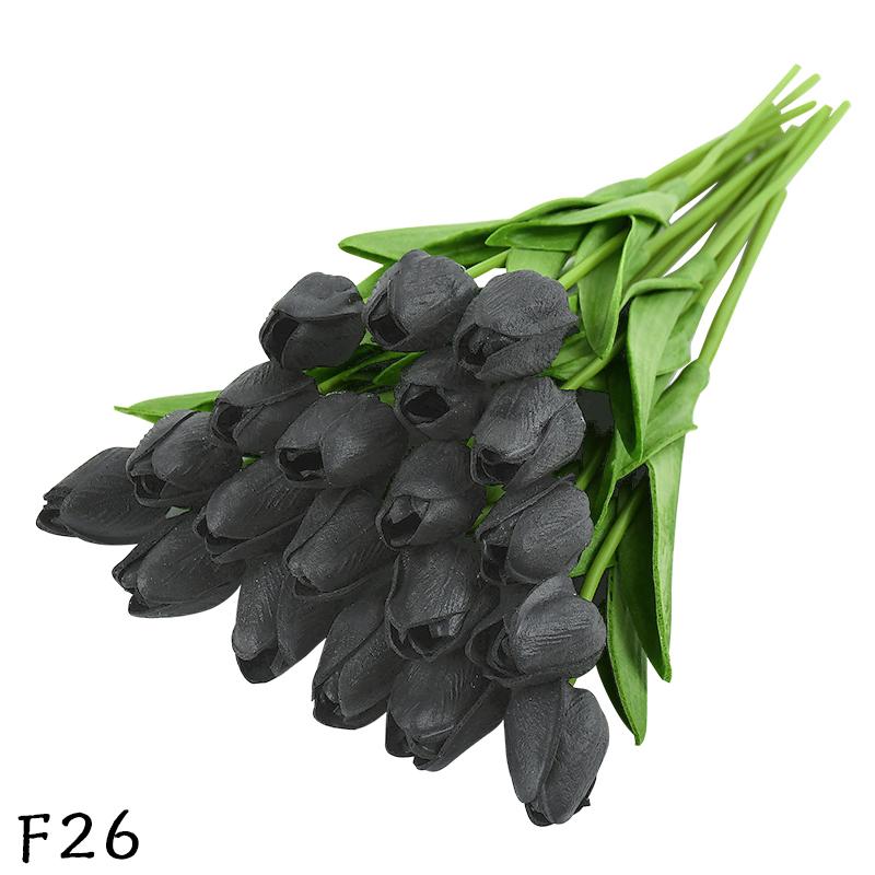 5/10pcs PU Tulip Simulation Flower Artificial Flowers Fake Tulips Real Touch Flower Arrangement Bouquet for Home Wedding Decor
