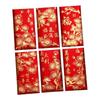 6pcs Blessing Chinese New Year Red Envelopes Traditional Money Packet  Wedding Birthday