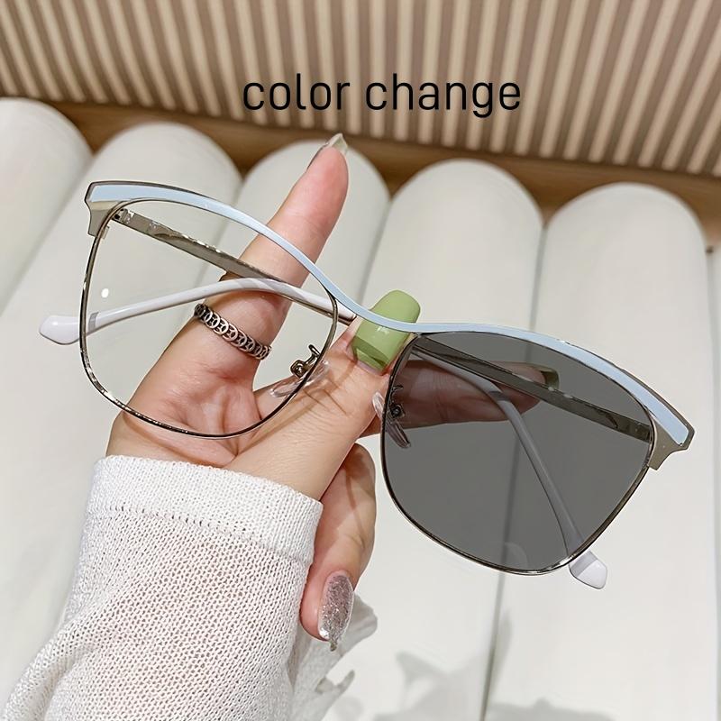 Trendy Blue Light Blocking Glasses For Women Fashionable High End Anti Radiation Eyewear With One Piece Beam Frame