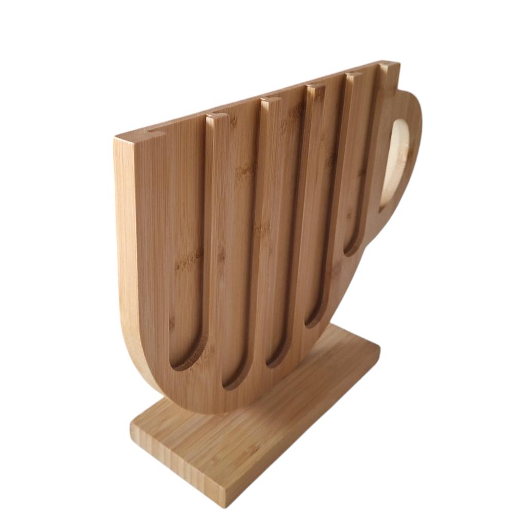 Bamboo Stand For 24 Nespresso Coffee Capsules, 5 Rows