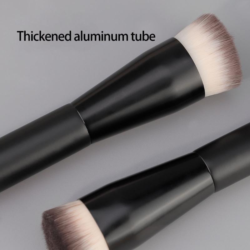 Schräger Make-up-Pinsel zum Konturieren und für Rouge Weiche Synthetikborsten Stabiler Griff aus Aluminiumlegierung Professionelles Kosmetikwerkzeug