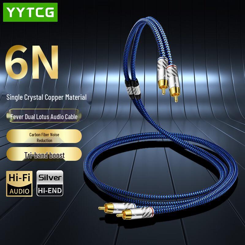 Cavo Audio YYTCG di Grado Audiophile 2RCA Doppio Loto
