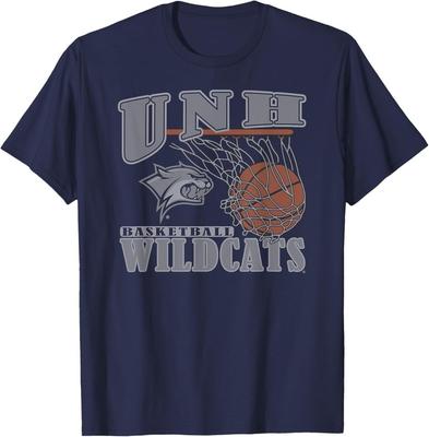 New Hampshire Wildcats Basketball Vintage Lift Marineblaues T-Shirt