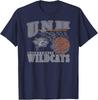 New Hampshire Wildcats Basketball Vintage Lift Navy T-Shirt