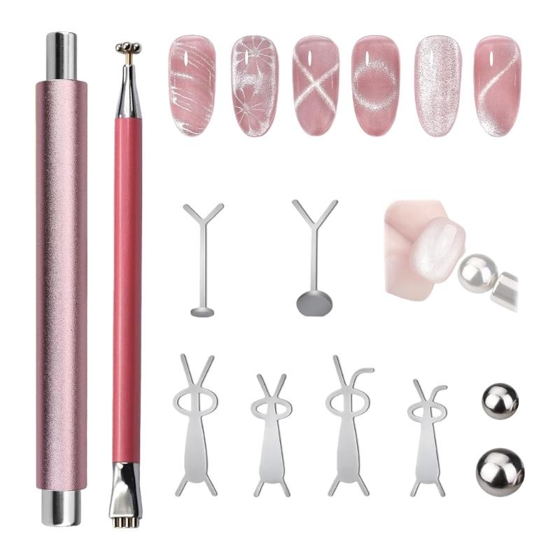 Гель-лак Кошачий глаз Набор магнитных инструментов Магнитный для Кошачьего глаза на Ногти Многоформная Магнитная палочка для Эффекта Кошачьего глаза 1