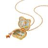 Oil Coating Openable Pendant Necklace Enamel Craft Enamel Dog Necklace  Teen Girls Jewelry