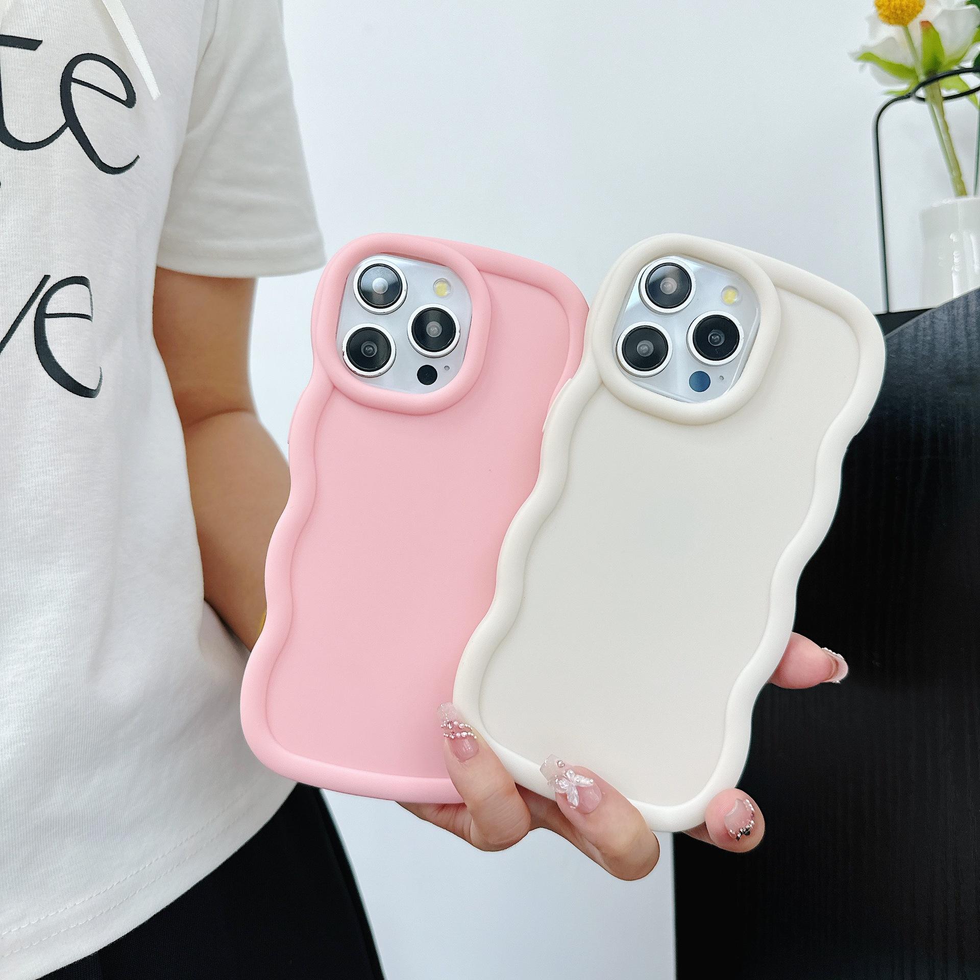 

Suitable for Honor X8b Macaron Mobile Phone Case Painted Glue Material Honor X50 Wavy Pattern Mobile Phone Protection Case Honor X5-4G Foreign рожевий