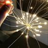 LED Copper Wire Lights 80 LED Christmas Fairy Tree Light Battery/USB Powered Table Starburst Light for Desk Centerpiece