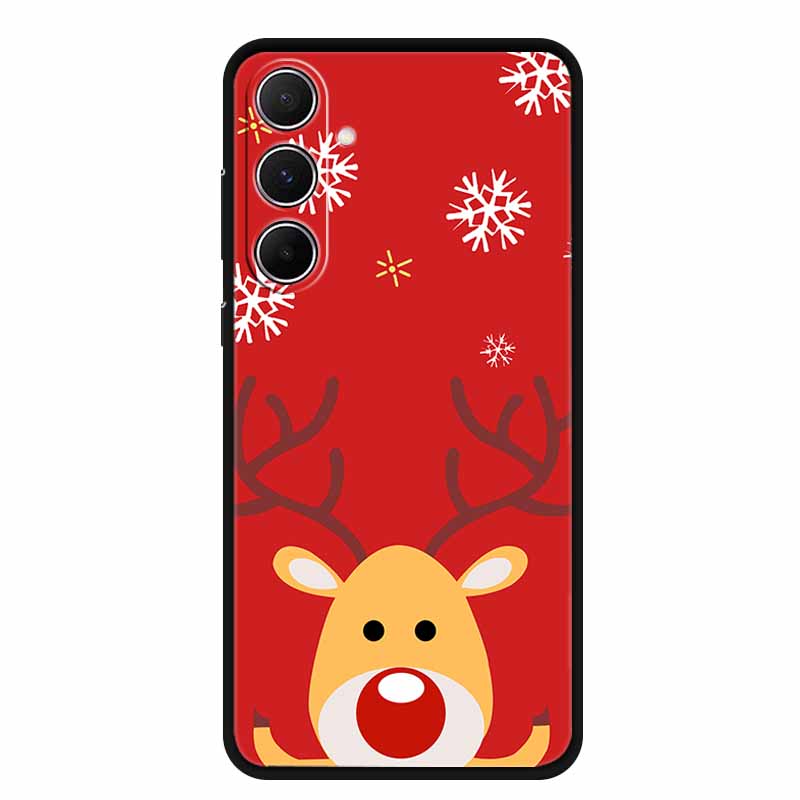 Christmas Phone Case For Samsung A17 5G 2025 Case Soft Black Silicone Bumper For GalaxyA17 17 5G TPU Coque Samsung Galaxy A17 5G