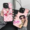 Cute-B-Betty Boop Phone Case For iPhone 17,16,15,14,13,12,11 Plus,Pro Max,XS,Colorful Silver Phone Case Funda Cover