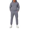 Men's Hooded Sweatshirt and Sweatpants Set Versatile Casual Athletic Outfit