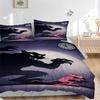 3Pcs Pink Panther Vs Wolf Bedding Sets For All Sizes New 3D Printed Bed Cover Comforter Duvet Cover Pillowcase Bedroom Decoration