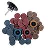 2-inch Nylon Sanding Disc Set: Red, Yellow, Blue - Non-woven Rotary Lock for Rust & Paint Removal