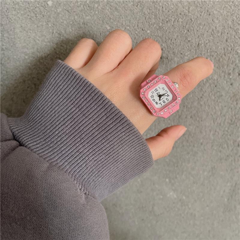 Korean Style Retro Hipster Watch Ring - Trendy Men's Hand Jewelry Accessory
