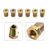 M12mm X1mm Metric Nuts Cylinder Fittings Silver Unions Master 3/16' Pipe Brake Cable Connector Condition